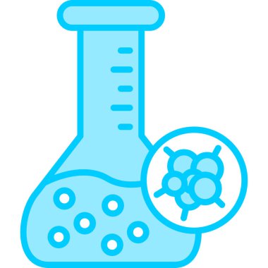 Kimya şişesi. Web simgesi basit tasarım 