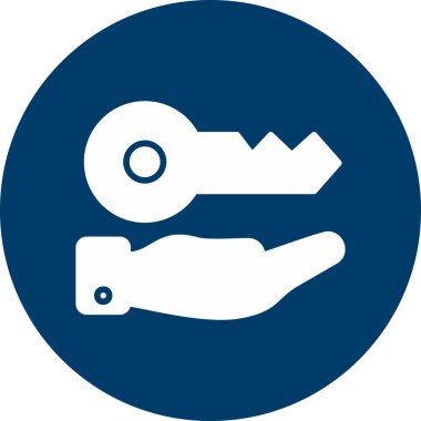 Anahtar. Web simgesi basit illüstrasyon