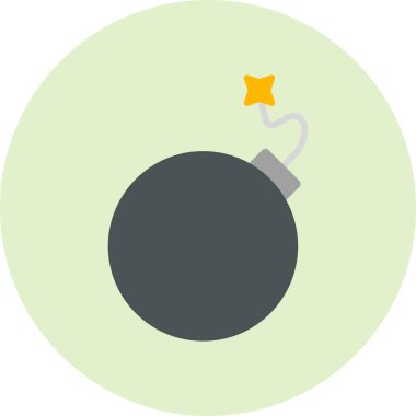 Bomba simgesinin vektör illüstrasyonu