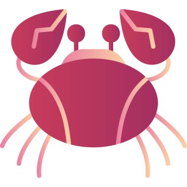 crab, web icon simple illustration