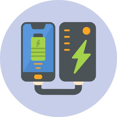 Cep telefonu için taşınabilir pil, akıllı telefon şarj ediliyor 