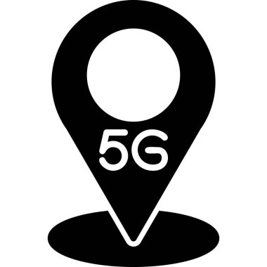 5g Location pin. web icon simple illustration