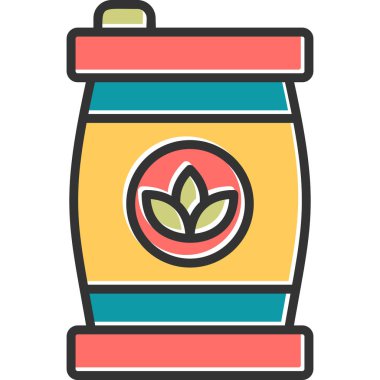 Fıçı modern simge vektör illüstrasyonu