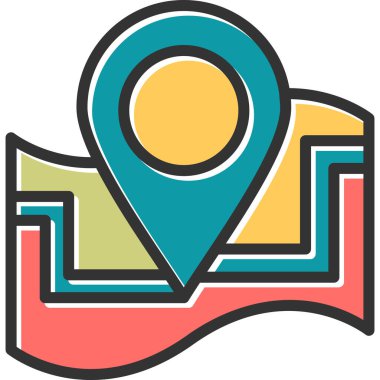 Route modern vector icon illustration