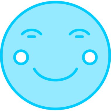 Yüz ifadeleri, vektör illüstrasyonu. Kızarma 