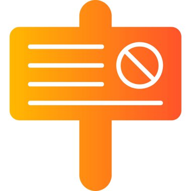 Modern simgeyi, vektör illüstrasyonunu protesto et