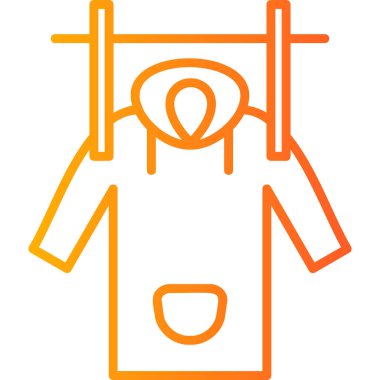 Kıyafetler. Web simgesi basit illüstrasyon