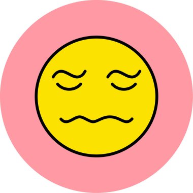 Mutlu bir gülümseme simgesinin vektör çizimi