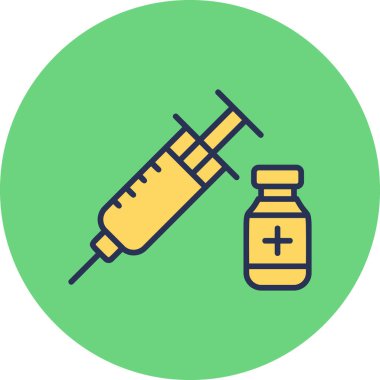  İnsülin. Web simgesi basit illüstrasyon