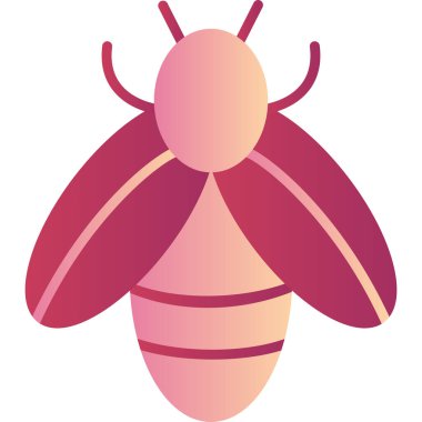 şirin çizgi film arısı ağı basit illüstrasyon