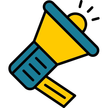 Kişisel ve ticari kullanım için tanıtım illüstrasyon simgesi.