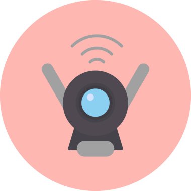 ccTV kamera simgesinin vektör illüstrasyonu