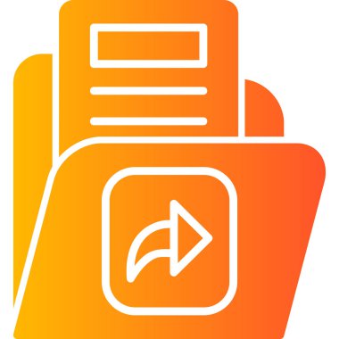 Dosya paylaşım simgesi, vektör illüstrasyonu