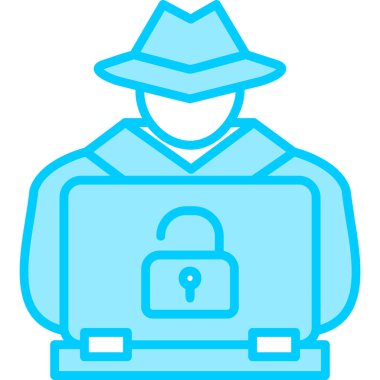 Siber Saldırı web simgesi ögesi arkaplanı