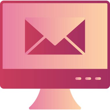 E-posta. Web simgesi basit illüstrasyon 