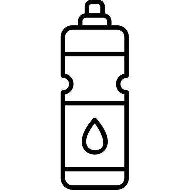 Su şişesi, içecek grafik illüstrasyon  