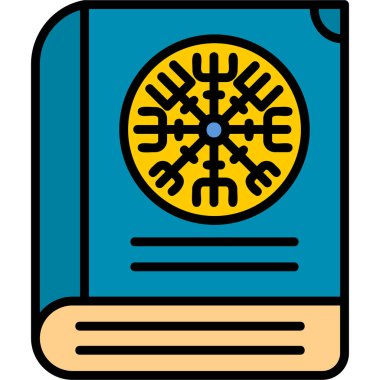 Kitap simgesi, modern tasarım illüstrasyonu