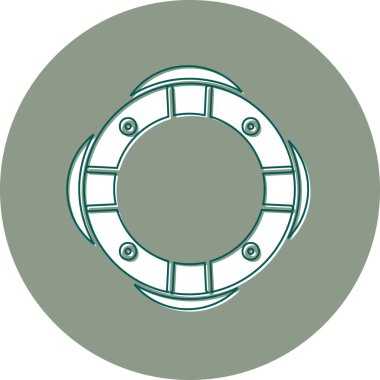 Yaşam koruyucu simgesi, modern tasarım illüstrasyonu