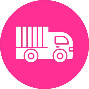 delivery truck. simple web illustration