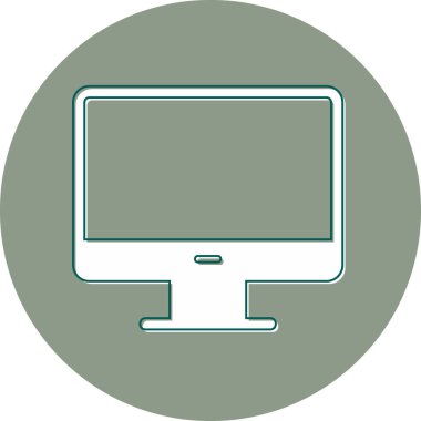 Masaüstü modern simge, vektör illüstrasyonu 