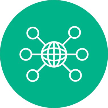 Ağ modern simgesi, vektör illüstrasyonu 