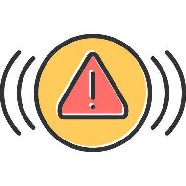 uyarı simgesi vektör illüstrasyonu