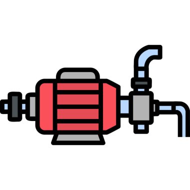 Su pompası modern simge, vektör illüstrasyonu 