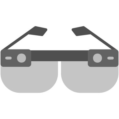 Akıllı Gözlük, illüstrasyon, beyaz arkaplan üzerindeki vektör.