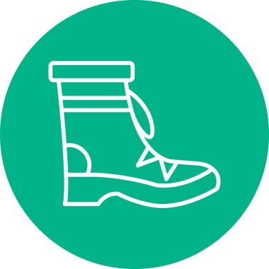 Boot. Web simgesi vektör illüstrasyonu