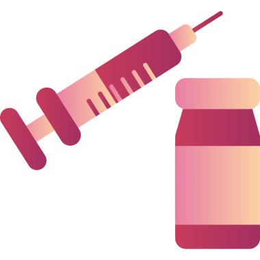 Şırınga. Web simgesi basit illüstrasyon