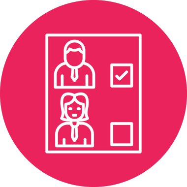 Basit simge seç, vektör illüstrasyonu