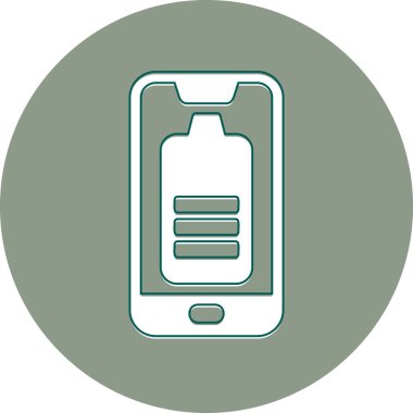 Cep telefonu simgesinin vektör illüstrasyonu