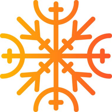 Galdrastafir modern ikon vektör çizimi