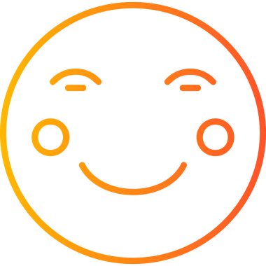 Yüz ifadeleri, vektör illüstrasyonu. Kızarma 