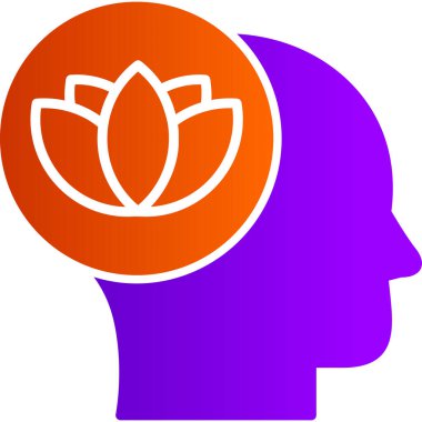 Sakin ol. Web simgesi basit illüstrasyon