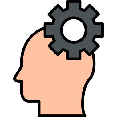 Yaratıcı süreç modern simge vektör illüstrasyonu