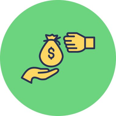 Haraç web simgesi basit illüstrasyon