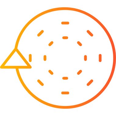 Plasmid modern simgesi, vektör illüstrasyonu