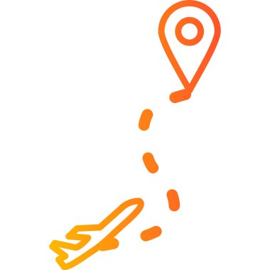 Route modern vector icon illustration