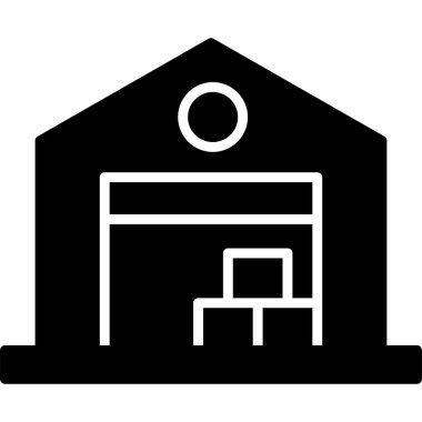 Otelde. Web simgesi basit illüstrasyon