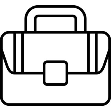 Çanta. Web simgesi basit tasarım 