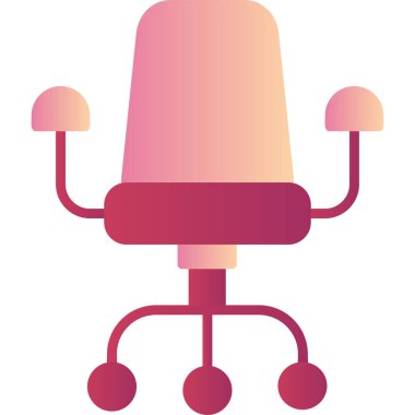 ofis koltuğu simgesi, vektör illüstrasyon tasarımı