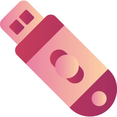 usb flash disk vektör illüstrasyonu