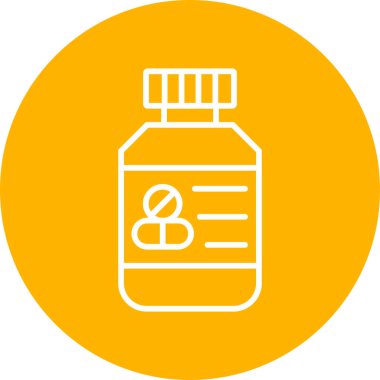 Pills bottle modern vector icon illustration
