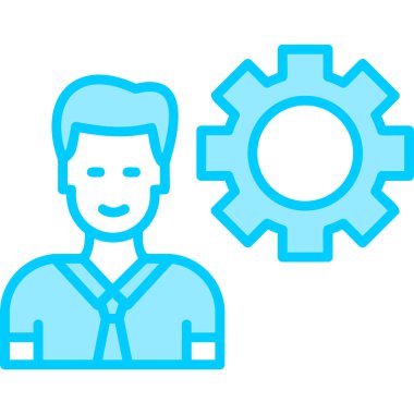 Manager, Businessman User logo, simple icon for web page 