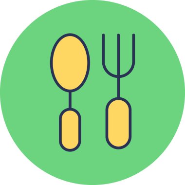 Gıda simgesinin vektör illüstrasyonu