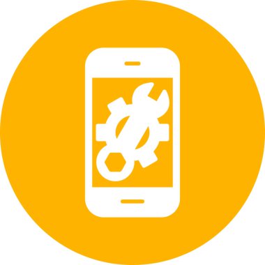 graphic illustration of Mobile Setting, cogs 