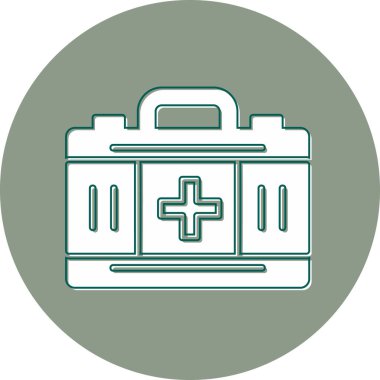 ilk yardım kiti vektör simgesi