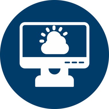 Hava durumu modern simgesi, vektör illüstrasyonu