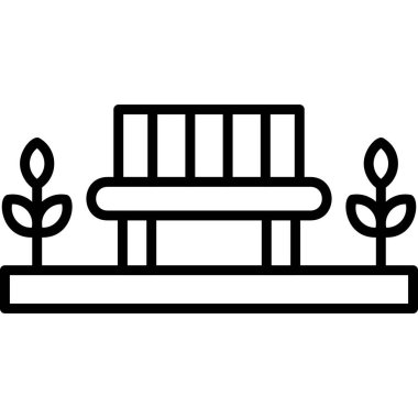 Yedek kulübesi Web simgesi basit illüstrasyon